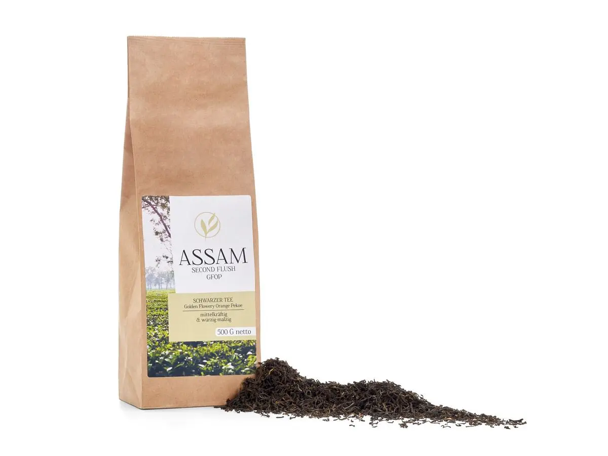 Assam GFOP Second Flush 1 Schwarzer Tee Assam GFOP Second Flush