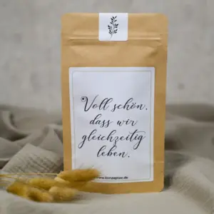 GeschenktüTEE "Voll schön, dass wir gleichzeitig leben"